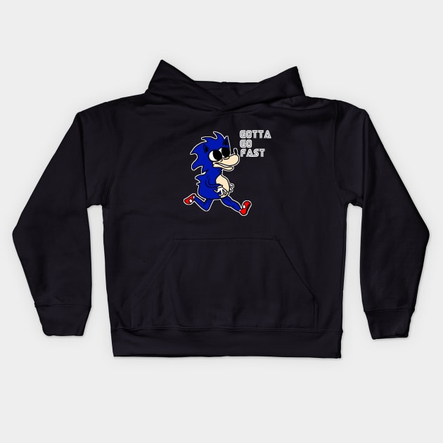 CURSED SONIC Kids Hoodie by wisdomeel